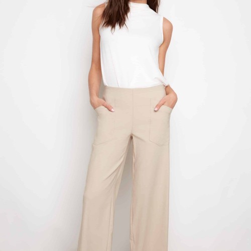 Up! - Techno Core Wide Leg Pant - Sand