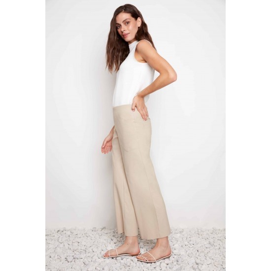 Up! - Techno Core Wide Leg Pant - Sand
