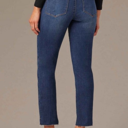 Wit & Wisdom - Logan High Rise Skinny With Raw Hem - Blue