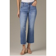 Wit & Wisdom - Tatum Itty Bitty Flare High Rise - Medium Blue