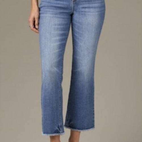 Wit & Wisdom - Tatum Itty Bitty Flare High Rise - Medium Blue