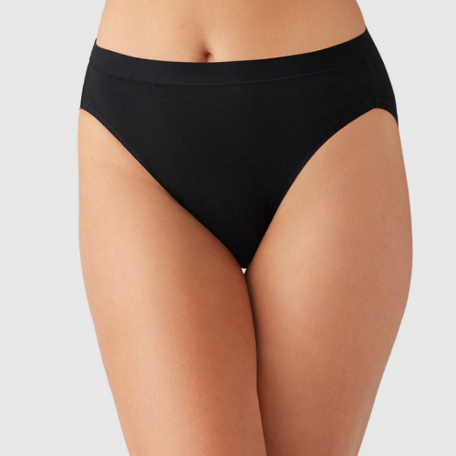 Wacoal - Understated Cotton Hi-Cut 879362 - Black