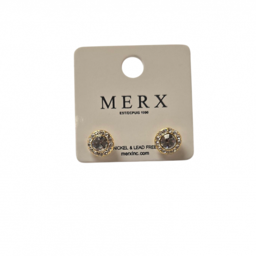 Merx Sofistica Plate CRY  Stud Earring - Gold 84-2515