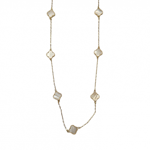 Merx Sofistica Long Necklace - Gold+CRY/White 700-161