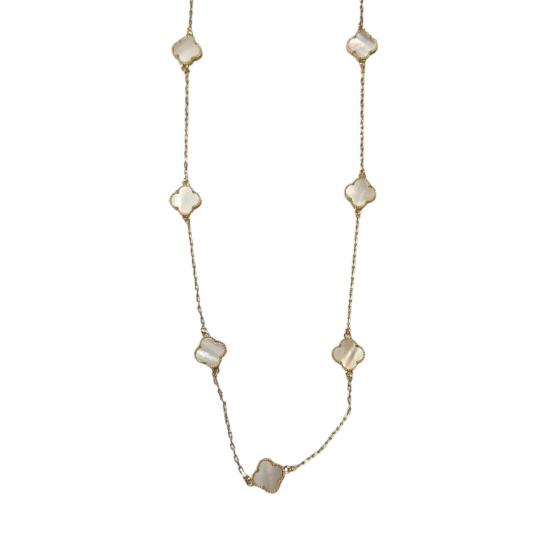 Merx Sofistica Long Necklace - Gold+CRY/White 700-161