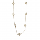 Merx Sofistica Long Necklace - Gold+CRY/White 700-161