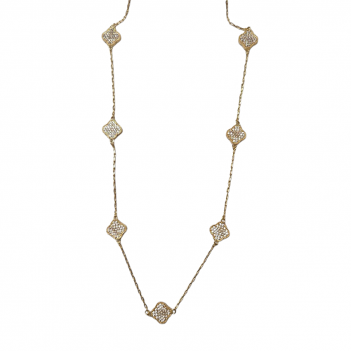 Merx Sofistica Long Necklace - Gold+CRY/White 700-161