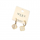 Merx Sofistica Double-Side Earring - Gold+CRY/White 710-161