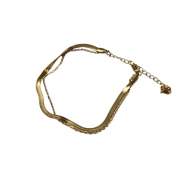 Merx Anklet Gold Stainless Steel #730-132