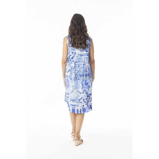 Orientique - Okayayma Dress - Shift Side Panel Sleeveless Reversible#40-186