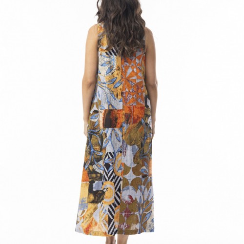 Orientique - Wyndham Dress - Maxi Round Neckline #20-146