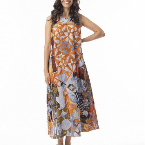 Orientique - Wyndham Dress - Maxi Round Neckline #20-146