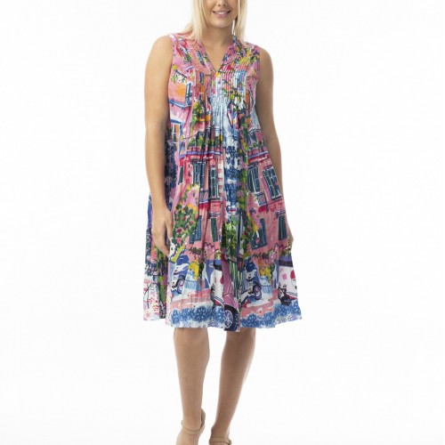 Orientique - Scooter Dress - V-pleated #20-155