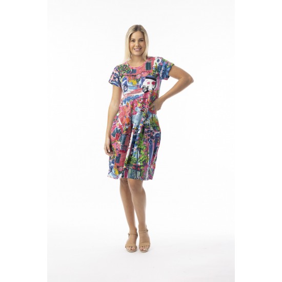 Orientique - Scooter Bubble Dress - Short Sleeve #20-151
