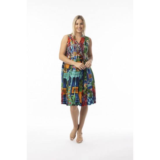 Orientique - Oasis Dress - V-pleated #20-155