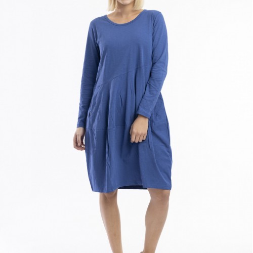 Orientique - Essential Knit Bubble Dress - Blue