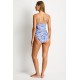 Sea Level - Palmera Wrap Front DD/E Cup 1 pce- Blue