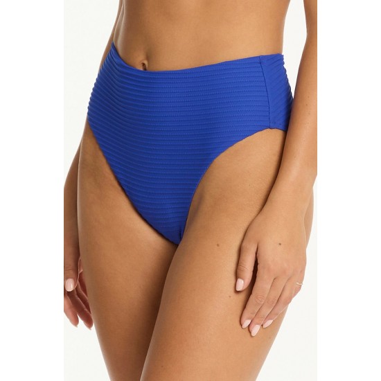 Sea Level - Spinnaker High Waist Bottom- Cobalt