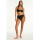 Sea Level - Spinnaker High Waist Bottom- Black
