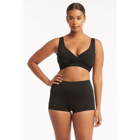 Sea Level - Essentials Katie Boy Leg Pant - Black