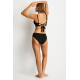 Sea Level - Eco Essentials Twist Mid Bikini Bottom - Black