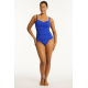 Sea Level - Essentials Twist Front Multifit Tankini - Cobalt